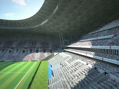 Stade Velodrome Marseille 3D model