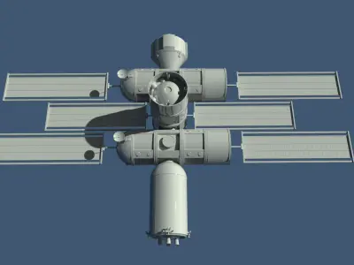 Space Hotel 3D model
