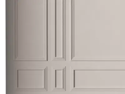 Classic 3D Wall Panel Elegant Design for Interior Decor 19 3D model