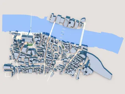 Globe Theatre London United Kingdom 3D model