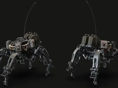 Sci-Fi Hard Surface Mechanical KITBASH 405 DETAILS 3D model