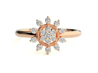 Women ring 3D print model 147