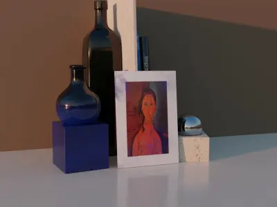 Hdri - Road Lake And Sunset Texture