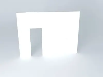 sliding door with pulley Free 3D model