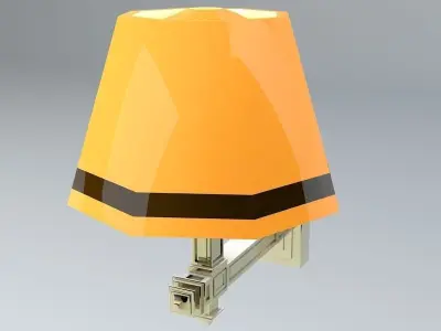 Fancy Wall Lights Low-poly 3D model