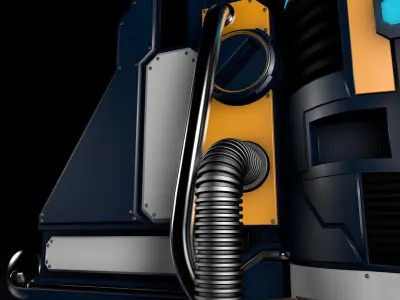 Sci Fi Liquid Container 3D model