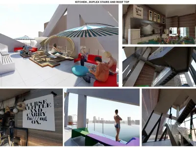 Hostel design 3D model