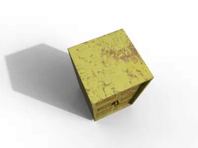 Old Modern Furniture 3D Model Terror Low-poly 3D model 11