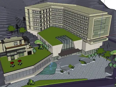 vacation spot-Resort-Fashion Leisure Hotel-0163 3D model