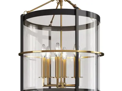 Ren Pendant Light Low-poly 3D model