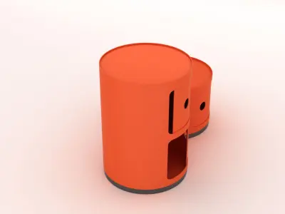 Kartell Cabinet Side Table 3D model