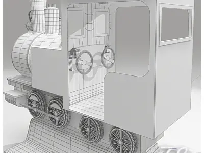 KIDDY RIDE TRAIN 3D model