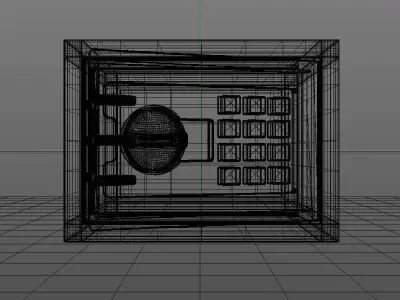 Digital Wall Safe 3D model