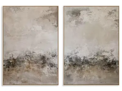 Abstract Painting Frame set 3D model 834