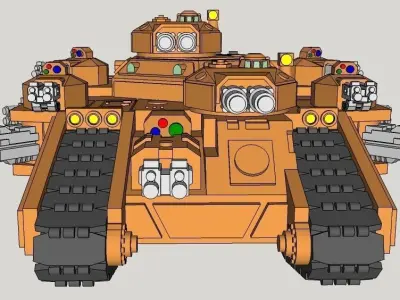 6mm StormMallet Superheavy Sci-Fi Tank 3D print model