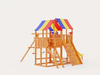 King Kong Clubhouse Pkg II Low-poly 3D model