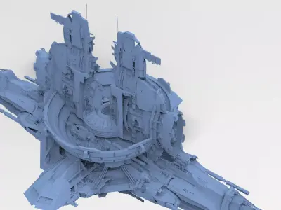 Halo Forerunner Inspired Energy Pilon Generators 10 3D model