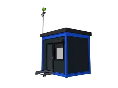 container guard shed 300cm x300xcm 3D model