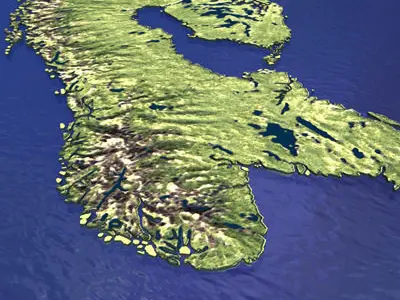 Sweden Norway Finland 3D model