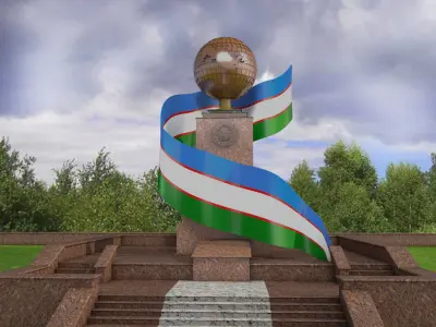 Uzbekistan Mustaqillik Independence monument 3D model 3D model