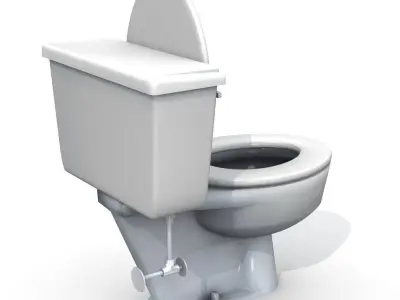 Vintage Toilet 3D model
