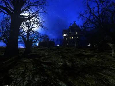 3DRT - Dark forest mansion 3D model