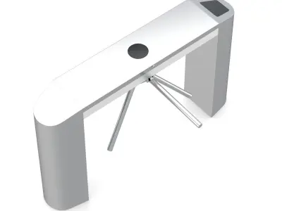 Electronic Tripod Turnstile Gate 2 3D model