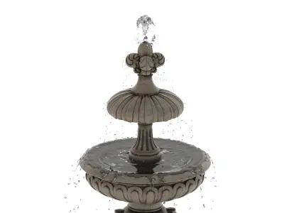Fountain 03 PBR Realistic Low-poly 3D model