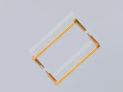 Wooden Newtons cradle Free 3D model