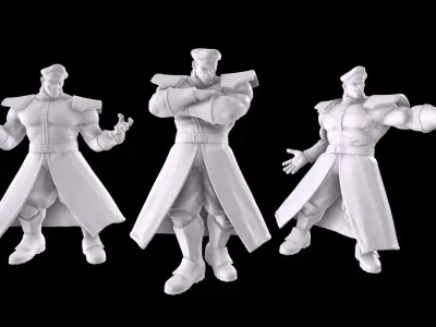 Street Fighter - M Bison 3D print model