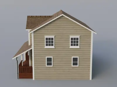 Low Poly house 5 Low-poly 3D model