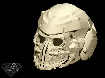 Sci-fi tactic custom helmet 3D print model