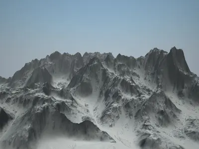 Alien landscape 3d-model 3D model