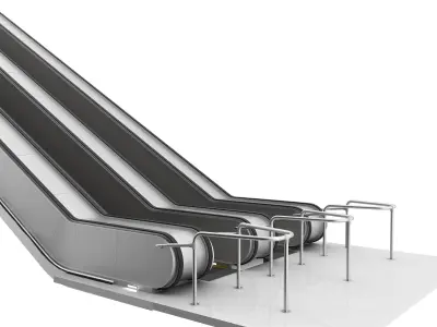Escalator  Low-poly 3D model