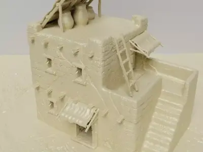 Desert House Tabletop Terrain 28 mm 3D print model