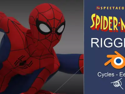 Spectacular Spider - Man Low-poly 3D model