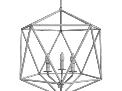 ASTRID CHANDELIER Low-poly 3D model
