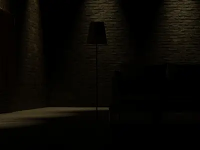 Stand Light Free 3D model