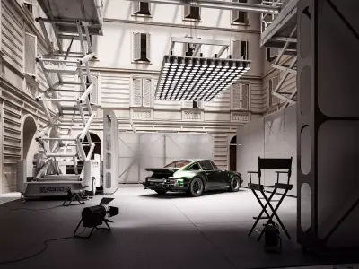 Photo Studio in Classical Atrium Interior by DUBYK 3D model