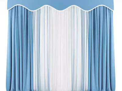 Curtain 3D model 74 3D model