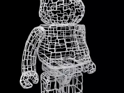 Wires BearBrick 3D model