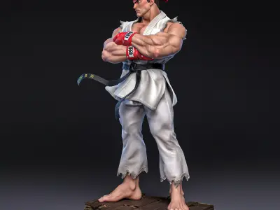 Ryu Street Fighter 3D print model