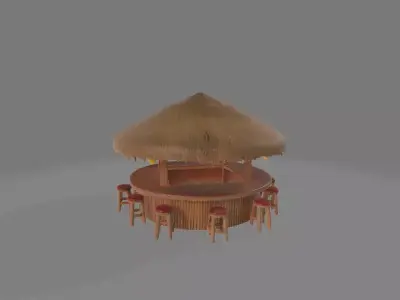 Tiki bar 3D print model