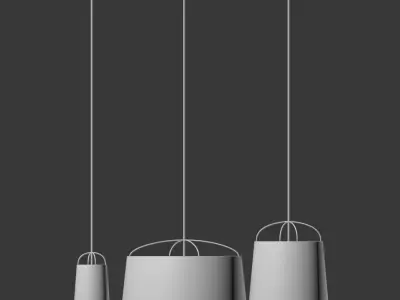 Lanterna Pendant Light Set Petitefriture 3D model