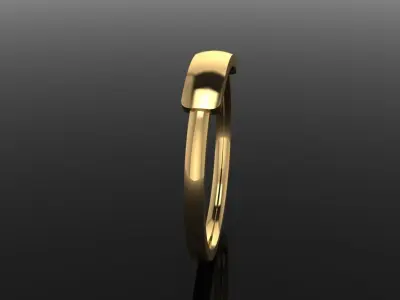 DAINTY ID BAR RING BAND MIX SIZE 4 5 6 7 8 9 10  3D print model