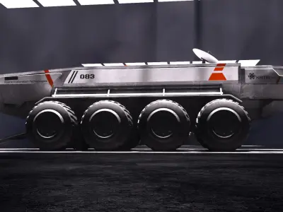 Space Truck 3D model