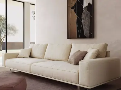 Industrial Living Interior scene 3D model