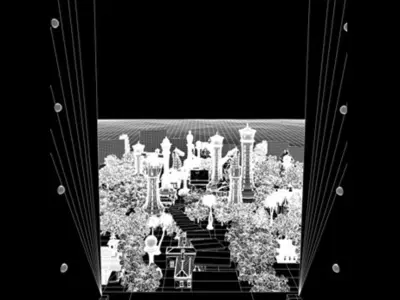 Chess Land - Wonderland Scene Model 3D model