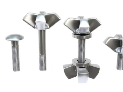 Decorative screw 02 3D model