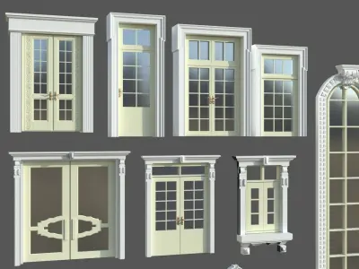 Doors Windows set 3D model